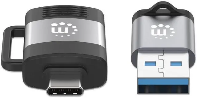 Alt view image 18 of 20 - Manhattan 2-Piece Set: USB-C to USB-A & USB-A to USB-C Adapters - 1 x 24-pin USB 3.2 (Gen1) Type C - Male, 1 x 9-Pin USB 3.2 (Gen1) Type A - Female - 1 x 24-pin USB 3.2 (Gen1) Type C - Female, 1 x