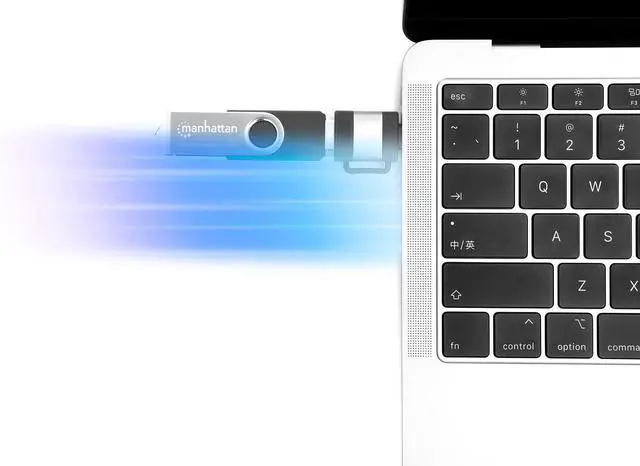 Alt view image 20 of 20 - Manhattan 2-Piece Set: USB-C to USB-A & USB-A to USB-C Adapters - 1 x 24-pin USB 3.2 (Gen1) Type C - Male, 1 x 9-Pin USB 3.2 (Gen1) Type A - Female - 1 x 24-pin USB 3.2 (Gen1) Type C - Female, 1 x