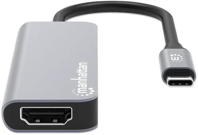 Alt view image 2 of 7 - Manhattan USB-C PD 4-in-1 Docking Station: Transform Devices with 4K HDMI, 100W Charging, and USB-A Ports for Laptops, Tablets, and Phones - 190428
