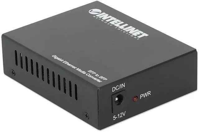 Alt view image 5 of 6 - Intellinet SFP to SFP Gigabit Ethernet Media Converter - Flexible Fiber Network Solution with Dual Slots, Long-Range, Hot-Swappable, Plug-and-Play Design - 509183