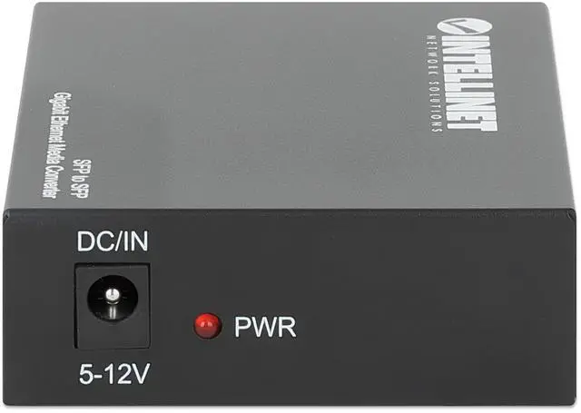 Alt view image 6 of 6 - Intellinet SFP to SFP Gigabit Ethernet Media Converter - Flexible Fiber Network Solution with Dual Slots, Long-Range, Hot-Swappable, Plug-and-Play Design - 509183