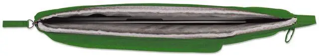 Alt view image 5 of 6 - Manhattan Seattle 15.6 Inch Laptop Sleeve, Green, Padded Handle Case