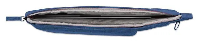 Alt view image 5 of 6 - Manhattan Seattle 15.6 Inch Laptop Sleeve, Blue, Padded Handle Case