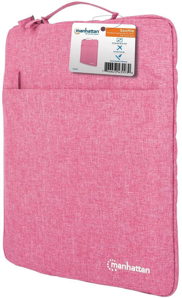 Alt view image 7 of 11 - Manhattan Seattle 15.6 Inch Laptop Sleeve - Coral