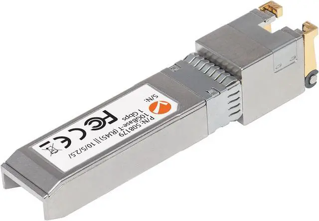 Alt view image 6 of 11 - Intellinet 10 Gigabit Copper SFP+ Transceiver Module, 10GBase-T (RJ45) Port, 30 m (98 ft.), up to 10 Gbps Data-Transfer Rate with Cat6a Cabling