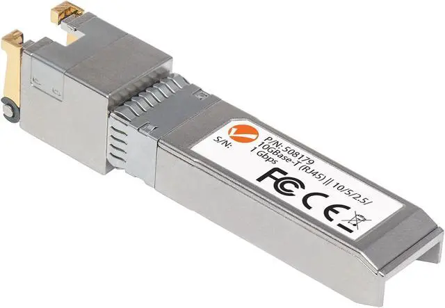 Alt view image 7 of 11 - Intellinet 10 Gigabit Copper SFP+ Transceiver Module, 10GBase-T (RJ45) Port, 30 m (98 ft.), up to 10 Gbps Data-Transfer Rate with Cat6a Cabling