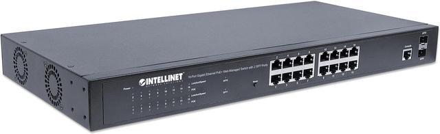 16-Port Gigabit Layer 2 Managed PoE+ (IEEE 802.3at) Switch