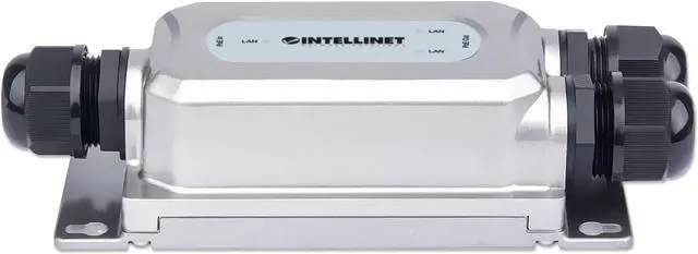 Alt view image 4 of 15 - Intellinet 2-Port Outdoor Vandalproof Gigabit PoE++ Extender | Two 30 W Ports, Extends PoE up to 328 ft., 60 W Power Budget, IEEE 802.3bt (4PPoE) Compliant, IP67 Waterproof, IK10-rated, Metal