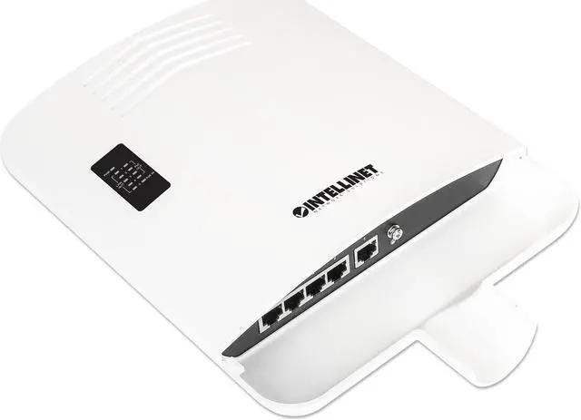 Alt view image 3 of 7 - Intellinet Outdoor PoE-Powered 5-Port Gigabit Switch with PoE Passthrough / 4-Port PoE+ Extender |Rainproof IP65, NEMA 4, for Wall- and Pole-Mounting, Adds up to 328 ft. to PoE Range