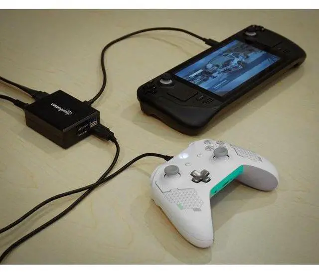 Alt view image 4 of 6 - Manhattan Steam Deck Travel Dock with 52W USB Charger - Multiport USB-C and USB-A Hub for Fast Charging and HDMI Connectivity, Supports 1080p Resolution and Overload Protection
