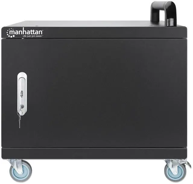 Alt view image 2 of 7 - Manhattan 1040W UVC Charging Cabinet: 16 USB-C Ports, High-Power, Germ-Free, Wall-Mountable, Secure Solution for Schools & Offices - 180351