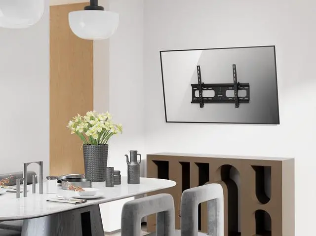 Alt view image 5 of 7 - Manhattan Universal TV Wall Mount: Tilt Your Flat-Panel Perfectly for Optimal Viewing, Fits 37-86" TVs, Ideal for Home & Office, Easy Install, VESA Compliant - 424752
