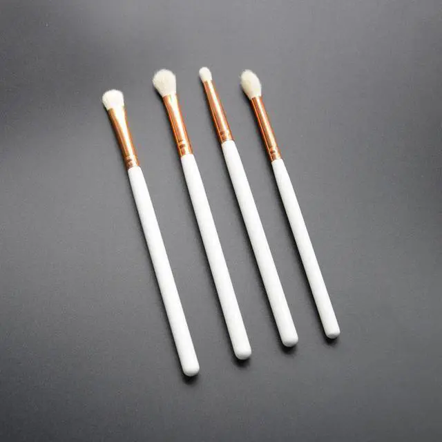 Alt view image 6 of 7 - Professional Natural Goat Hair 4pcs Eye Makeup Brush Set with PVC Bag Beauty Makeup Tool