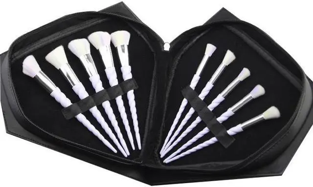 Alt view image 4 of 7 - Makeup Bag Diamond Shape PU Leather Zipper Makeup Brush Cosmetic Handbag Large Size Beauty Makeup Tool red