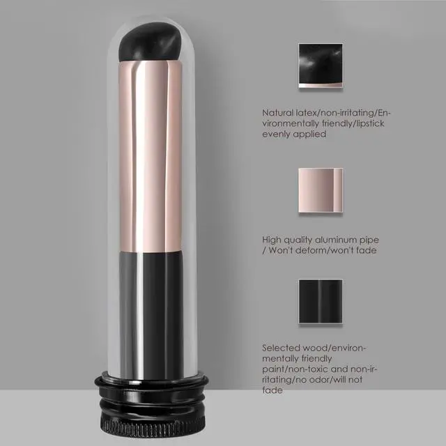 Main image of Professional Round Head Silicone Blend Brush Lip Makeup Brush for Lip Gloss or Lipstick Beauty Makeup Tools