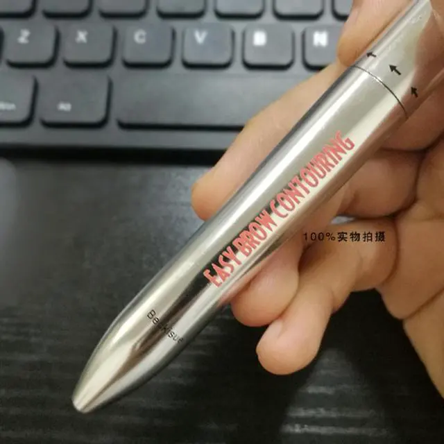 Alt view image 5 of 7 - Long-lasting Waterproof 4 in 1 Rotating Easy Brow Contouring Liquid Eyebrow Pen Beauty Eye Makeup 2# Medium