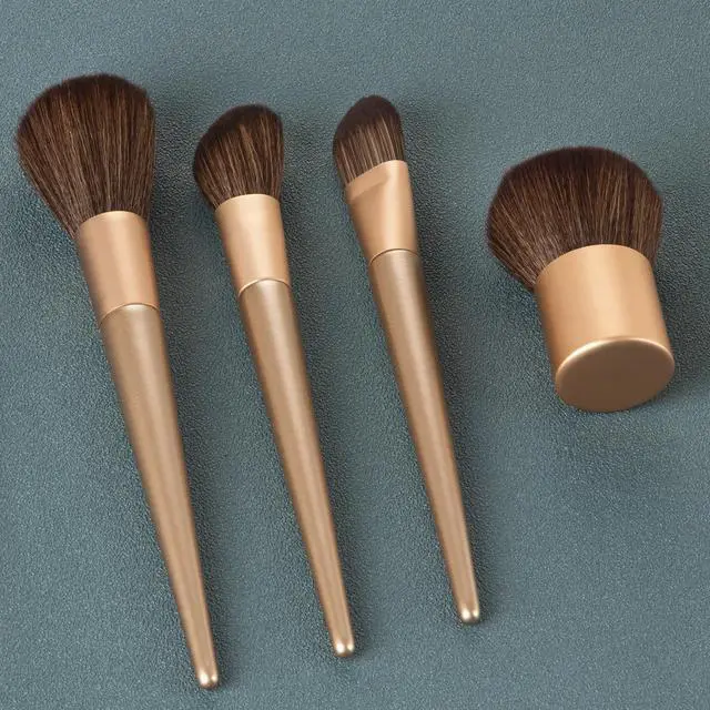 Alt view image 3 of 7 - Unique Champagne Gold Foundation Makeup Brush Beauty Cosmetic Tool