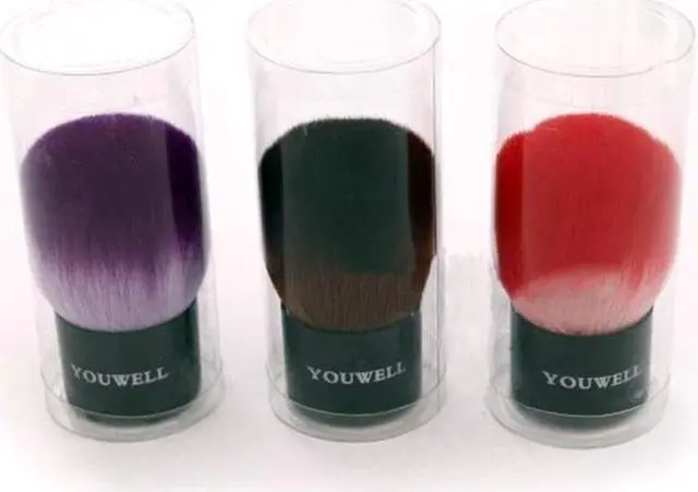 Alt view image 7 of 7 - Professional Single Mushroom Soft Hair Nail Art Dust Powder Foundation Blush Makeup Brush Beauty Makeup Tool Brown