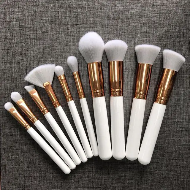 Main image of White 10pcs Makeup Brush Set Powder Eye brushes Beauty Makeup Tool