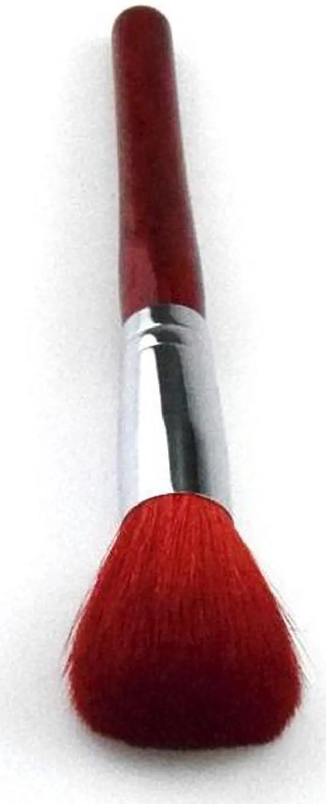 Alt view image 6 of 7 - Single Red Natural Goat Hair Red Handle Professional Powder Blender Blush Makeup Brush Beauty Makeup Tools