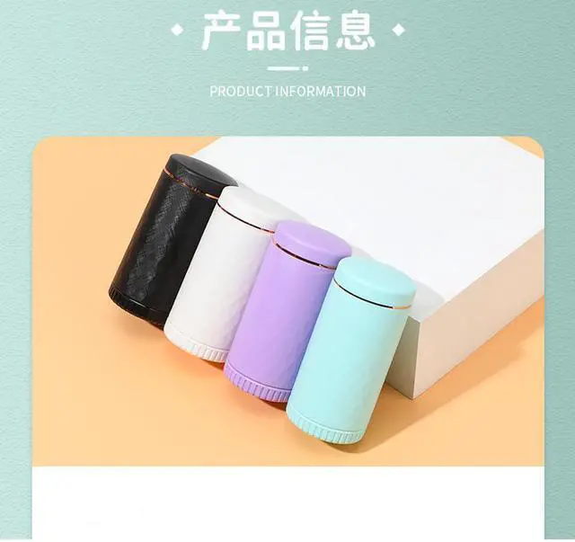 Alt view image 7 of 7 - Portable Goat Hair 6 In 1 Travel Makeup Brushes Set with Mirror and Plastic Box Beauty Cosmetic Tools Black