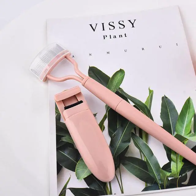 Alt view image 2 of 7 - 2 In 1 Eyelash Curler Beauty Makeup Lash Separator Mascara Applicator Foldable Eyelash Brush Comb Mascara Curl Set Beauty Makeup Tool