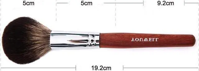 Alt view image 6 of 7 - Mahogany Handle Raccoon Hair Professional Single Natural Multifunctional Blush Blender Powder Makeup Brush Beauty Makeup Tool