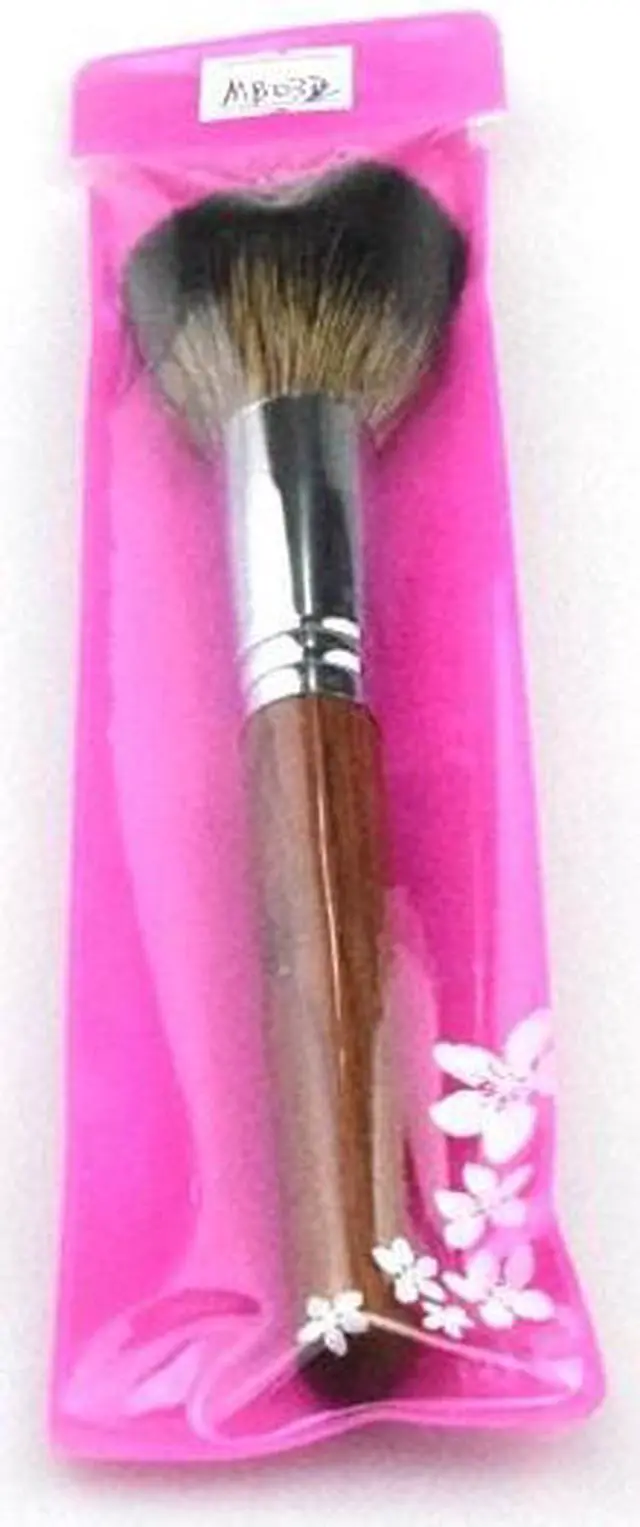 Alt view image 7 of 7 - Mahogany Handle Raccoon Hair Professional Single Natural Multifunctional Blush Blender Powder Makeup Brush Beauty Makeup Tool