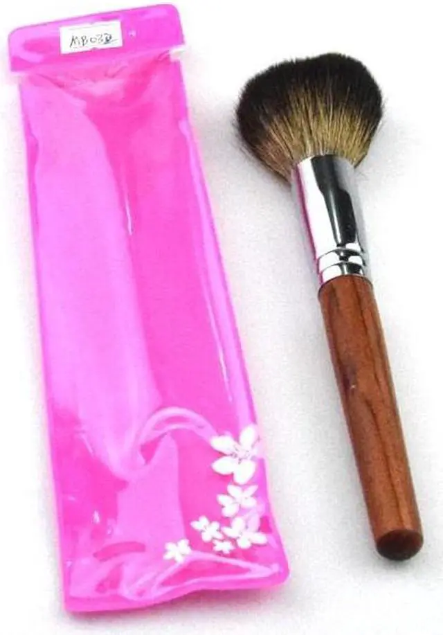 Alt view image 2 of 7 - Mahogany Handle Raccoon Hair Professional Single Natural Multifunctional Blush Blender Powder Makeup Brush Beauty Makeup Tool