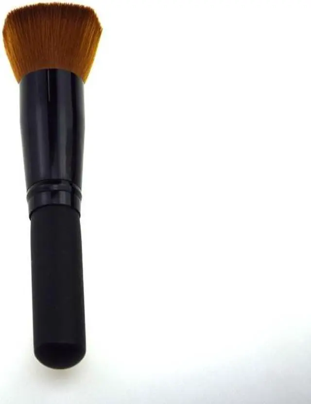 Alt view image 5 of 7 - Professional Single Liquid Foundation Makeup Brush with Pit in Hair Head Beauty Makeup Tool