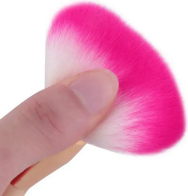 Alt view image 3 of 7 - Double Sided Makeup Brush Non Latex Puff BB Cream Loose Powder Brush Bamboo Handle Beauty Makeup Tools