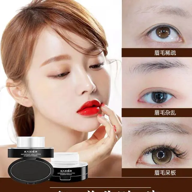 Alt view image 5 of 7 - Easy to Wear Stamp Seal Waterproof Long-lasting Eyebrow Powder Pen Eye Makeup