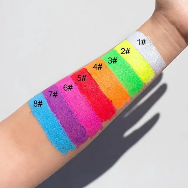 Alt view image 4 of 7 - 8 In 1 Easy to Wear Waterproof Long Lasting Fast Dry Liquid UV Neon Eyeliner Set Beauty Eye Makeup