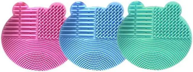 Alt view image 7 of 7 - Cute Bear Shape Silicone Washing Makeup Brush Cleaner and Holder Stand Tool Beauty Cosmetic Tool Purple