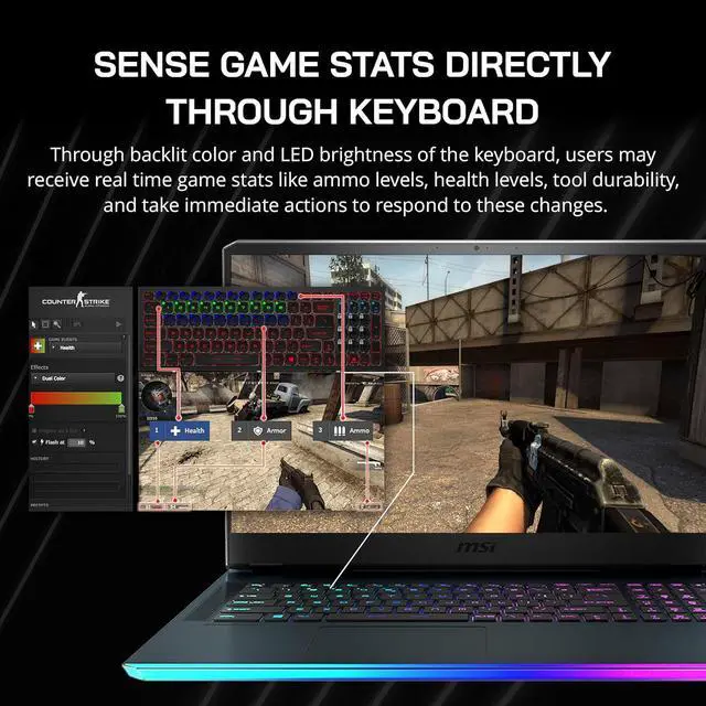 Alt view image 5 of 7 - MSI GE76 Raider 17.3" FHD 144Hz Gaming Laptop, Intel Core i7-12700H, 16GB DDR5, 1TB SSD, GeForce RTX 3060, RGB KB, Wi-Fi 6, Bluetooth, Win 11 Pro, Grey, 128GB Hotface Extension Set