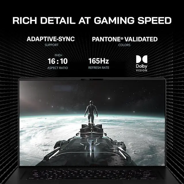 Alt view image 4 of 7 - ASUS ROG Zephyrus Gaming Laptop, 16" FHD+ 165Hz Display, Intel Core i7-12700H, 16GB DDR5 RAM, 1TB PCIe SSD, RGB Backlit Keyboard, NVIDIA GeForce RTX 3060, Win 11 Pro, WiFi 6, Black, 32GB USB Card