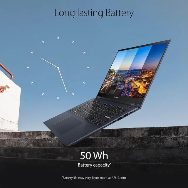 Alt view image 7 of 7 - ASUS Vivobook S 14 Flip 14" FHD Touch Display, Intel Core i5-12500H CPU, 8GB DDR4 RAM, 512GB SSD, NumberPad, Thunderbolt 4, Windows 11 Home, Quiet Blue, TP3402ZA-DB51T