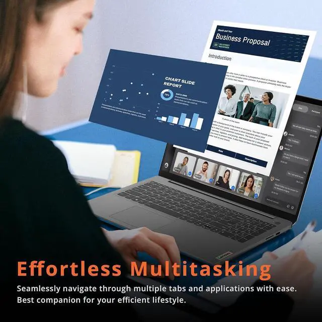 Alt view image 5 of 7 - Lenovo Ideapad 3i 15.6" FHD Touch Laptop, Intel Core i3-1115G4, 16GB RAM, 1TB PCIe SSD, Intel UHD Graphics, Numeric Keypad, 720P HD Camera, WiFi 6, Windows 11 Home, Grey, 32GB Hotface USB Card