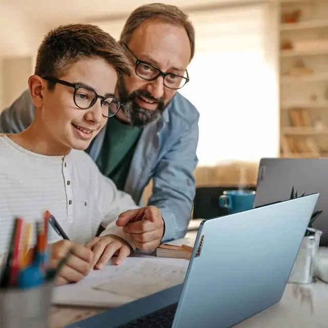 Alt view image 7 of 7 - Lenovo Ideapad 1i 14" HD Laptop, Intel Celeron N4020 Processor, 4GB RAM, 64GB eMMC flash memory, 720P HD Webcam, Stereo Speakers, Grey, Wind 11, 32GB Snowbell USB Card