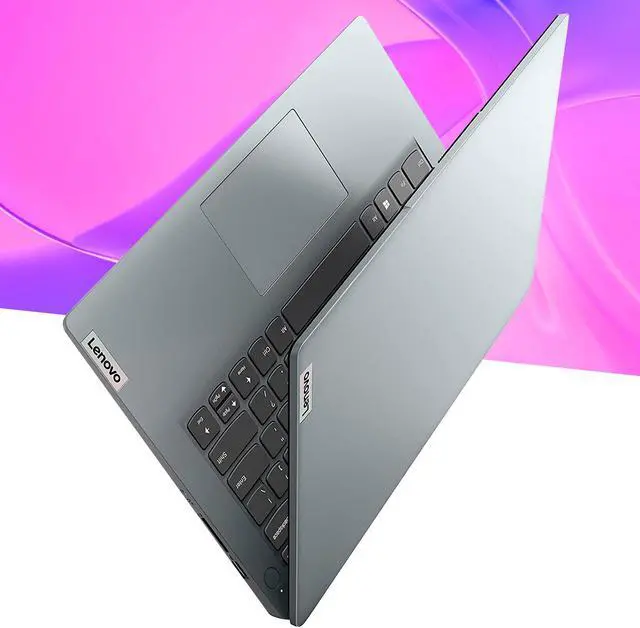 Alt view image 5 of 7 - Lenovo Ideapad 1i 14" HD Laptop, Intel Celeron N4020 Processor, 4GB RAM, 64GB eMMC flash memory, 720P HD Webcam, Stereo Speakers, Grey, Wind 11, 32GB Snowbell USB Card