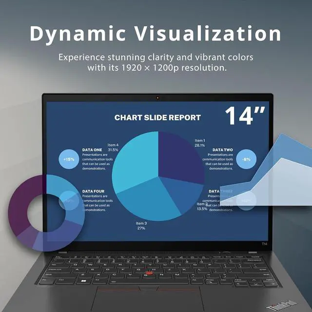 Alt view image 3 of 7 - Lenovo Thinkpad T14 Gen 3 14.0" WUXGA Touchscreen 300 nits Laptop, AMD Ryzen 7 PRO 6850U, 16GB RAM, 512GB PCIe SSD, Backlit Keyboard, AMD Radeon 680M, Win11 Pro, Black, 32GB Hotface USB Card