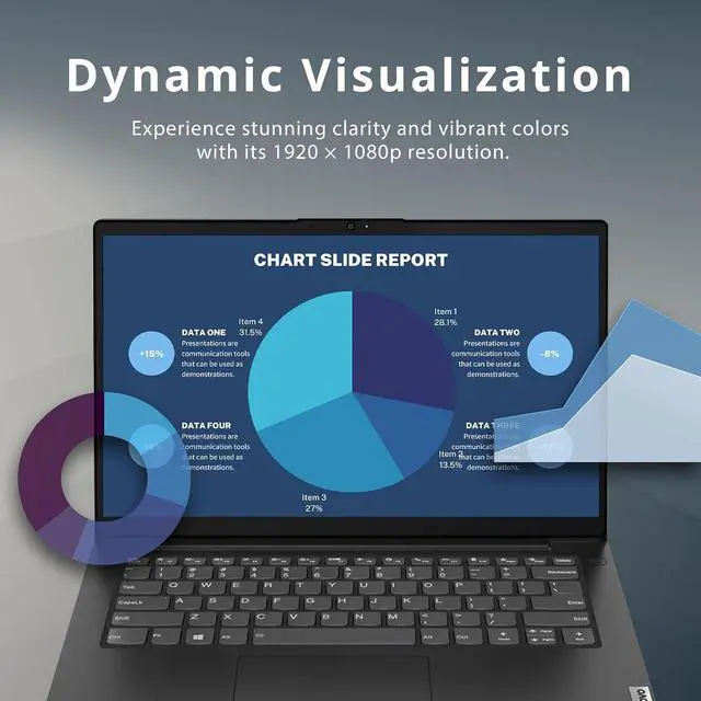 Alt view image 4 of 7 - LENOVO V14 G2 14" FHD Business Laptop, AMD Ryzen 5 5500U, 8GB RAM, 256GB PCIe SSD, AMD Radeon Graphics, HD Camera, Standard Keyboard, Dolby Audio, WiFi, Win 10 Pro, Black, 32GB SnowBell USB Card