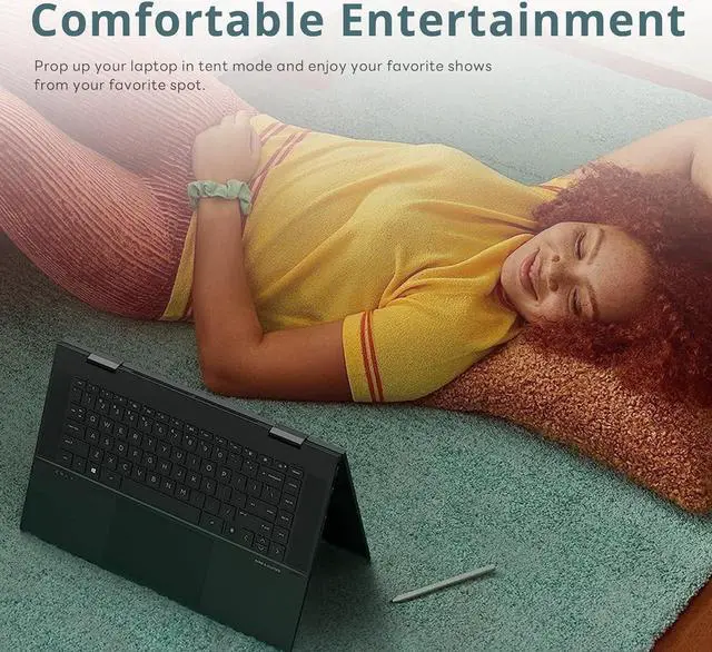 Alt view image 6 of 7 - HP Envy x360 Convertible 15.6" Laptop, AMD Ryzen 7 5825U Processor, 16 GB RAM, 1TB SSD, AMD Radeon Graphics, Windows 11 Home (15-eu1026nr, Nightfall Black Aluminum) (Renewed)