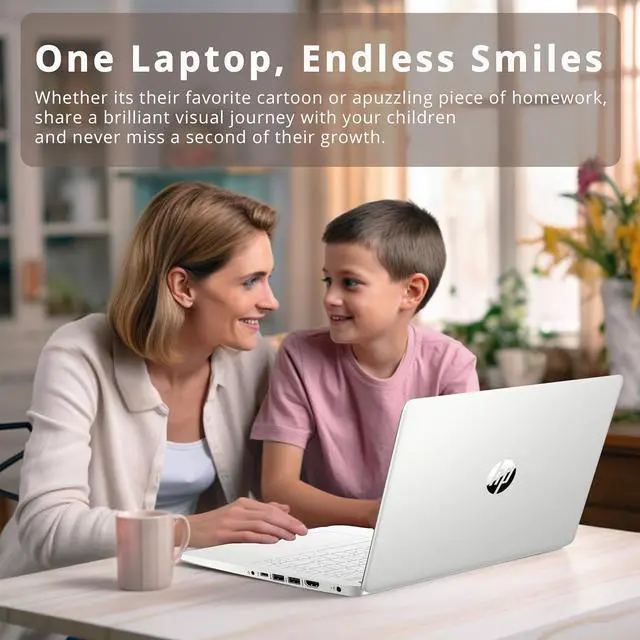 Alt view image 3 of 5 - HP 14" FHD BrightView Laptop, Intel Pentium Silver N6000, 8GB DDR4 RAM, 1TB PCIe SSD, Intel UHD Graphics, HD Webcam, Wi-Fi 5, Bluetooth, Silver, Win 11, 32GB Hotface USB Card