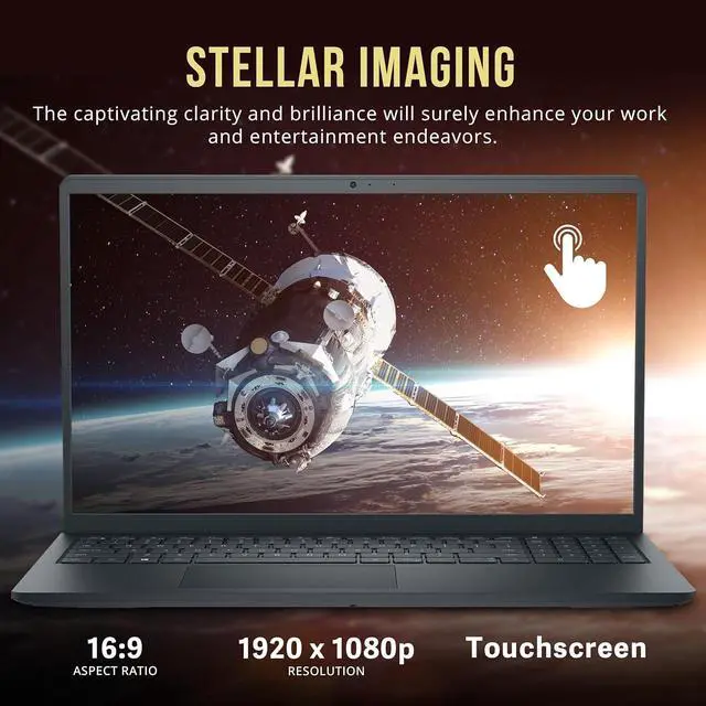 Alt view image 3 of 7 - Dell Inspiron 15.6" FHD Touchscreen Business Laptop, Intel Core i7-1355U, 16GB DDR4 RAM, 1TB PCIe SSD, Intel Iris Xe Graphics, 1080p Webcam, Wi-Fi 6, Bluetooth, Black, Win 11
