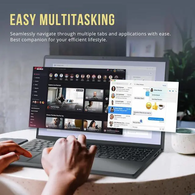 Alt view image 4 of 7 - Dell Inspiron 15.6" FHD Touchscreen Business Laptop, Intel Core i7-1355U, 16GB DDR4 RAM, 1TB PCIe SSD, Intel Iris Xe Graphics, 1080p Webcam, Wi-Fi 6, Bluetooth, Black, Win 11