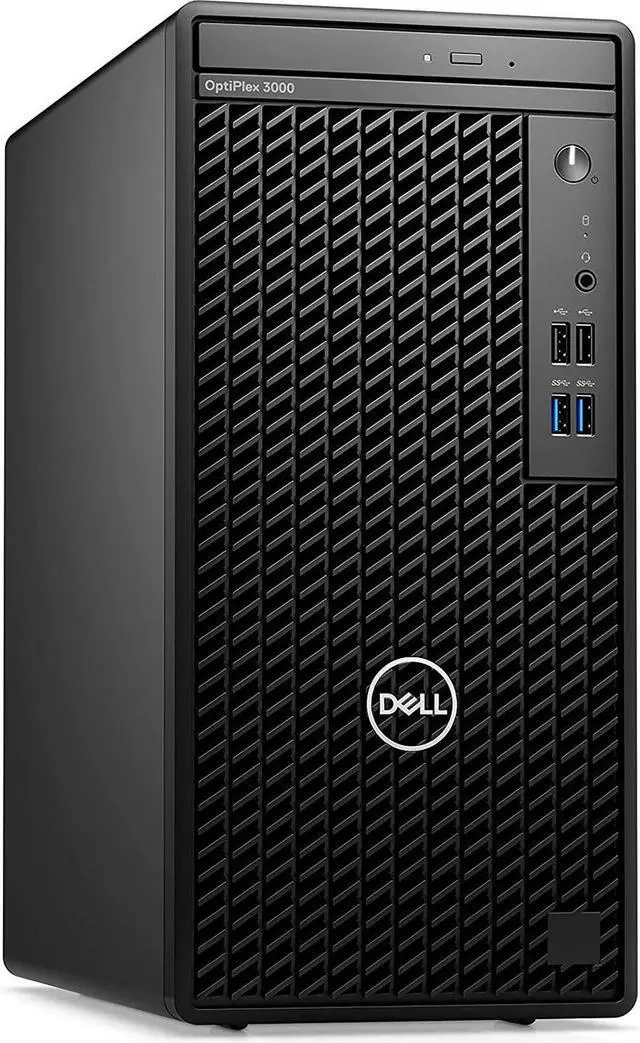 Main image of Dell OptiPlex 3000 Full Size Tower Business Desktop, Intel Core i5-12500 processor, 16GB DDR4 RAM, 512GB PCIe SSD + 1TB HDD, DVDRW, Ethernet, WiFi Adapter, KB& Mouse, Windows 11 Pro, Black