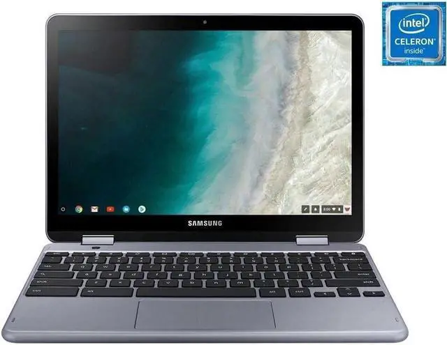 Alt view image 4 of 6 - SAMSUNG Chromebook Plus V2, 2-in-1, 4GB RAM, 32GB eMMC, 13MP Camera, Chrome OS, 12.2", 16:10 Aspect Ratio, Stealth Silver (XE521QAB-K01US)