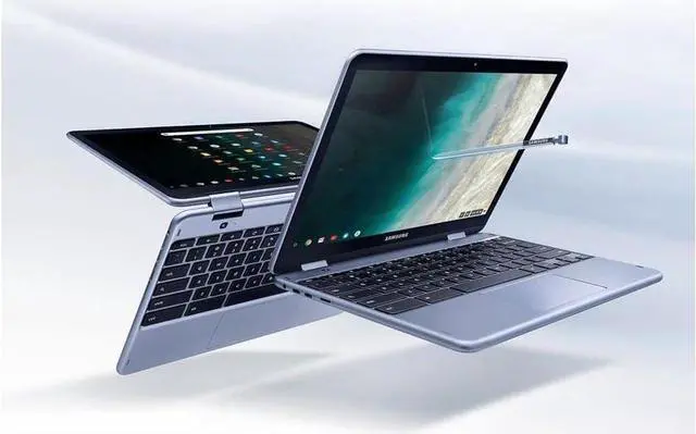 Alt view image 6 of 6 - SAMSUNG Chromebook Plus V2, 2-in-1, 4GB RAM, 32GB eMMC, 13MP Camera, Chrome OS, 12.2", 16:10 Aspect Ratio, Stealth Silver (XE521QAB-K01US)