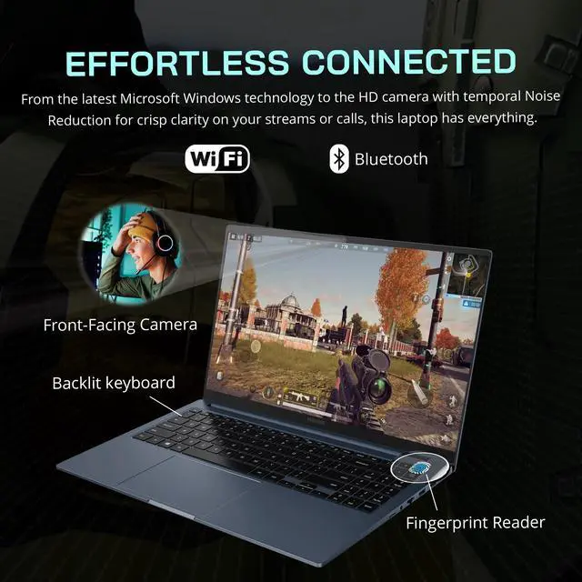 Alt view image 4 of 7 - Samsung Galaxy Book Odyssey 15.6" FHD Gaming Laptop, Intel Core i7- 11600H, 40GB RAM, 2TB PCIe SSD, NVIDIA GeForce RTX 3050 Ti, Backlit Keyboard, Fingerprint Reader, Win 11 Pro, 32GB Hotface USB Card